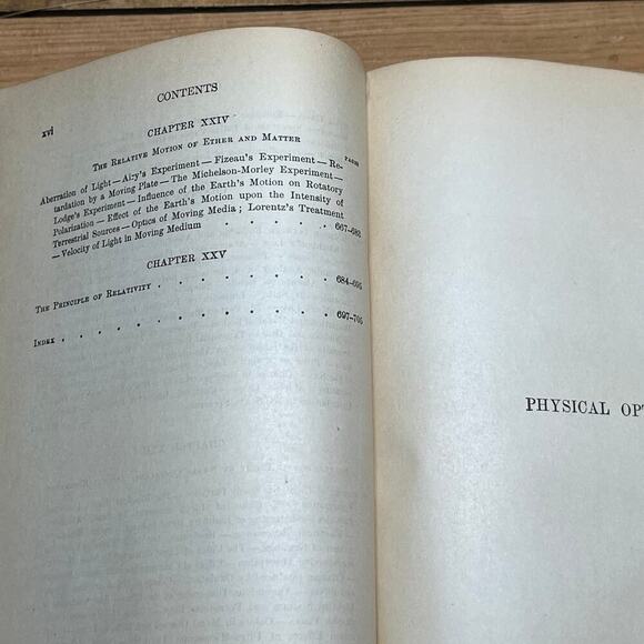 Vintage Physical Optics Book by Robert Wood. 1929? Physics. John Hopkins H/C - Picture 9 of 9